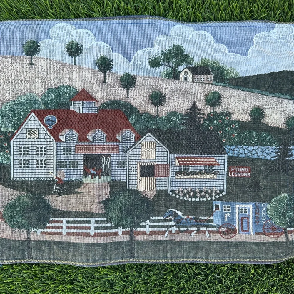 Counrtyside Table Runner Horse Swan Farm 12” x‎ 37”